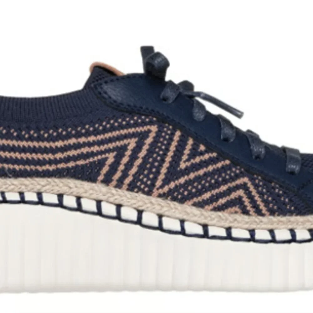 Skechers Wilshire Boulevard Size 7 Slip Ons - Navy Blue - Picture 5 of 9